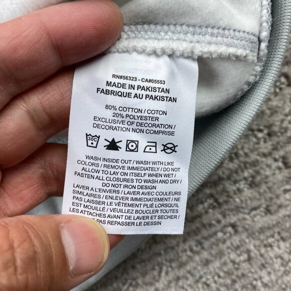 Nike Blue Devils NC 1838 Crew Neck Sweater Men Small S White Spell Out Swoosh - Picture 8 of 11